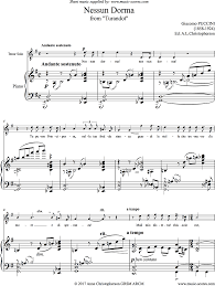 68 downloads 865 views 476kb size. Turandot Nessun Dorma Alternative A Version Voice Tenor Gma Sheet Music By Giacomo Puccini