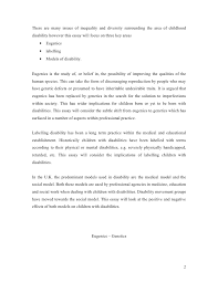 Disability Essay