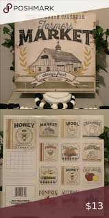 Paper sizes letter, a4 or a3. Calendars Calendars Planners Be Brave Simply Blessed 2021 12 Month Set Of 3 New Farmers Market Calendar