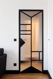 Interior Detail Custom Black Steel And Glass Door Art Deco Pattern Ref Art Deco Art Black Custo Art Deco Door Glass Doors Interior Interior Deco