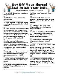 Our pop culture trivia questions and answers span decades and demographics focusing on all different things. Pop Culture Games John Wayne Trivia In 2021 Trivia Pop Culture Trivia John Wayne