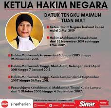 Tengku maimun tuan mat 2019.jpg 696 × 821; Ketuahakimnegarawanitapertama Hashtag On Twitter