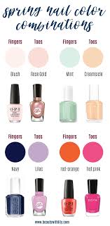 To determine the color of each space, copy the. Spring Nail Color Combinations Beauty With Lily