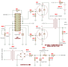 Hola Estoy Construyendo Un Inversor De Voltaje De 24v A 220v De 7 Kw Con El Siguiente Diagrama Solo Cambi Electronics Projects Devre Semasi Elektronik Devre