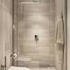 Modern pink marble bathroom the tub in the master bath of this paris apartment is by agape with fittings by dornbracht. 3