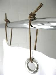 Diy Leather Shower Curtain Rings Remodelista Lace Shower Curtains Plastic Shower Curtain Curtains With Rings