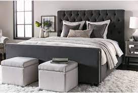 Not available for pickup and same day delivery. Leighton California King Upholstered Panel Bed Living Spaces