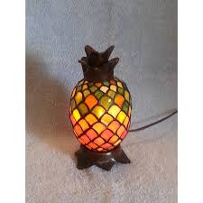 Stained Glass Accent Lamp Pineapple Lamp Nightlight 44 Liked On Polyvore Featuring Home Lighting Pineapple S Pineapple Lamp Pineapple Lights Accent Lamp