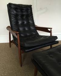 milo baughman mid century danish modern black scoop lounge chair ottoman tufted chair and ottoman interior design danish modern