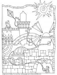 Ann D Koffsky Flag Coloring Pages Coloring Pages Jewish Crafts