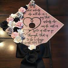 To Be A Nurse Graduation Cap Topper Decoration With Flowers Etsy In 2021 Graduation Cap Decoration High School Graduation Cap Decoration Nurse Graduation Cap