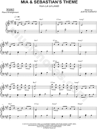 Instrumental solo, and piano/chords in a major (transposable). Kimbo Mia Sebastian S Theme Sheet Music Piano Solo In A Major Transposable Download Print Sku Mn0170686