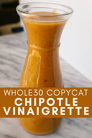 Whole30 Copycat Chipotle Vinaigrette Recipe Chipotle Dressing Salad Dressing Chipotle