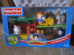 Fisher Price Little People Farm Barn Nest Animal New Black Sheep Rabbit Goat Set Baby Farm Animals Farm Baby Little People