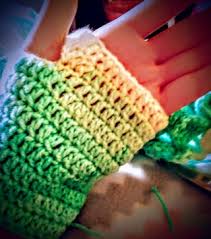 One skein of red heart boutique unforgettable yarn 100% acrylic (14 wpi) or similar fingering weight yarn. Crochet Dragon Scale Fingerless Gloves 7 Steps Instructables
