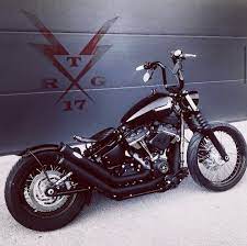 Californiacyclesandclassics Posted On Their Instagram Profile Fxbb Schreina R T G Old School Motorcycles Harley Street Bob Custom Bobber