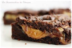 Brownie Caramel Au Beurre Sale Gourmandise Dessert Alimentation