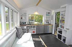 Students Build Tiny House At Unique Summer Camp Tiny House Living Tiny House Interior Off Grid Tiny House