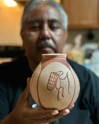 I have been learning traditional Piipaash Maricopa pottery this past year  from Ron Carlos of the Salt River Pima Maricopa Indian Community. Ron was  an exceptional person, artist, craftsman, and historian. He