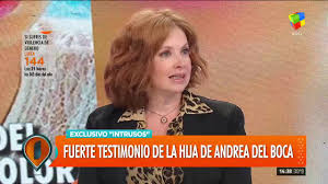 She has always played main character in her telenovelas, movies and theater performances. Andrea Del Boca En Intrusos Parte 3 18 02 2019 Clarin Com
