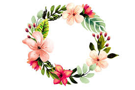 Tropical Florals Set Flower Aesthetic Floral Wreaths Illustration Anime Flower