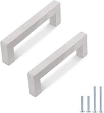 Check out our cabinet pulls selection for the very best in unique or custom, handmade pieces from our home & living shops. Probrico 10 Pack Square 3 3 4 Inch Holes Centers Kitchen Cabinet Handles Stainless Steel T Bar Cabinet Pulls Drawer Handles Brushed Nickel 4 1 4 Overall Length Amazon Com