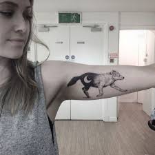 This week we share our video for you. Wolf With Crescent Moon Tattoo Wolf Tattoos For Women Tattoos Wolf Tattoo Design