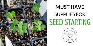 Must Have Supplies For Seed Starting Seed Starting Organic Gardening Tips Seeds