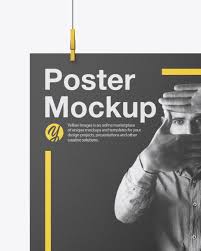 Textured A2 Poster Mockup In Stationery Mockups On Yellow Images Object Mockups