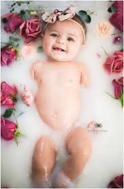 I was feeling generous so i drew a large bath and used around 10 ounces. Photography Girl Baby Milk Bath 16 Ideas Baby Girl Newborn Pictures Baby Girl Photography Baby Milk Bath