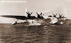 Short Solent G Ahir Moored In The Middle Of The Zambezi River At Jungle Junction Along The Springbok Route Between Cape To Flying Boat Boat Jungle Junction