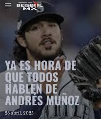 10 JS, 0.00 PCLA. Hoy es el mejor cerrador del mundo, pero no lo comprenden  los ..->  https://beisbolmx.com/2025/04/28/ya-es-hora-de-que-todos-hablen-de-andres-munoz/ 