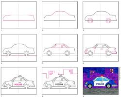This kids drawing channel has easy d. How To Draw A Police Car Art Projects For Kids