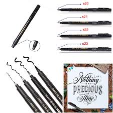 Ready to learn how to do calligraphy with a pencil, even if you're a beginner? Calligraphy Pen Hand Lettering Pens Brush Black Ink Writing Drawing Marker Shopee Philippines
