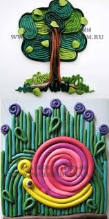 поделки из соленого теста для детей 6 7 лет Iz Plastilina Poisk V Google Detskie Podelki Semejnye Podelki Osennie Podelki