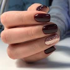 37 The Argument About Burgundy Christmas Nails Gold Glitter 21 Wine Nails Squoval Nails Burgundy Nails