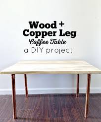 Vevor metal table legs 28 set of 2 heavy duty diy dining coffee desk bench legs. Salvaged Wood And Copper Leg Diy Coffee Table Melissa Voigt