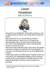 Ich gehe in die 6.klasse. Sachtexte Tiere Sachtexte Lesen Deutsch Klasse 3 Grundschulmaterial De