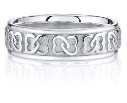 Interlaced Celtic Heart Knot Wedding Band Ring Sterling Silver Celtic Wedding Rings Heart Wedding Rings Wedding Ring Bands