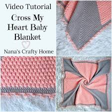 How to make crochet cross stitch for baby blanket crochet patterns. Cross My Heart Baby Blanket Free Crochet Pattern Tutorial