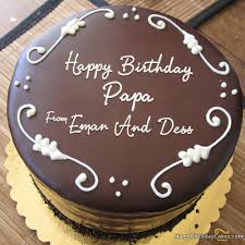 Birthday Wishes With Name Eman And Dess Name On Cakes And Wishes Name Birthday Wish Birthday Cake For Father Birthday Cakes For Men Friends Birthday Cake