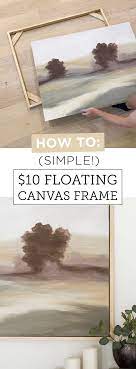 Diy 10 Canvas Floating Frame Diy Canvas Frame Floating Canvas Frame Diy Frame