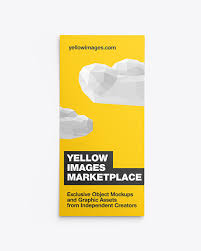 Simple edit with smart layers. Textured Flyer Mockup In Stationery Mockups On Yellow Images Object Mockups