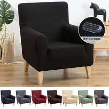 Find wing chair slipcovers at wayfair. Furniture Wing Back Slipcover Elastic Stretch Chair Cover Waterproof Protector Home Decor Slipcovers