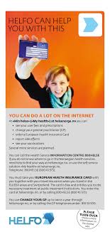 Helsenorge er etablert av helsemyndighetene for å levere tjenester og informasjon om helse og rettigheter til innbyggere i norge. Helfo Can Help You With This