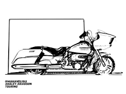 Harley Davidson Drawing Road Glide Street Glide Sketch Is The Key To Relax For Any Harley Davidson Street Glide Harley Road Glide Harley Davidson Painting