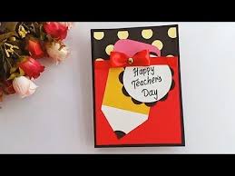 Create diy cards for teachers to show your appreciation. Diy Teacher S Day Card Handmade Teachers Day Card Making Idea Youtube Teachers Day Card Greeting Cards For Teachers Cards Handmade