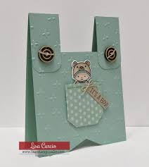 Check out our baby card making selection for the very best in unique or custom, handmade pieces from our baby & expecting cards shops. How To Make A Fun Fold Baby Card Lisa S Stamp Studio Baby Boy Cards Handmade Baby Cards Handmade Baby Boy Cards