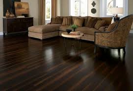 Dark Brown Laminate Flooring In Living Room With Smoth Finishing Brown Laminate Flooring Bamboo Flooring Flooring