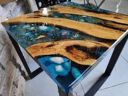 ocean river coffee table avec resine depoxy bleue et bois de etsy resin table epoxy resin table coffee table